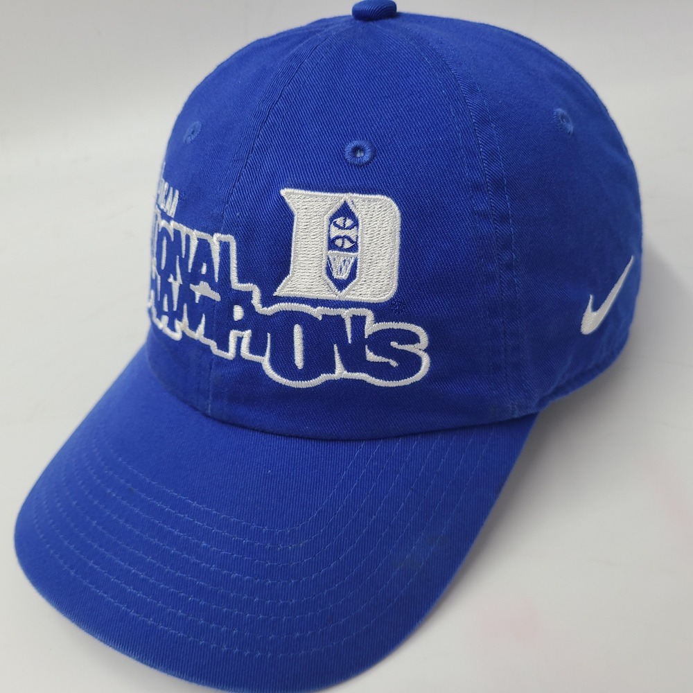 Duke Blue Devils Hat Strapback Nike Blue White NCAA 2010 National Champions Men
